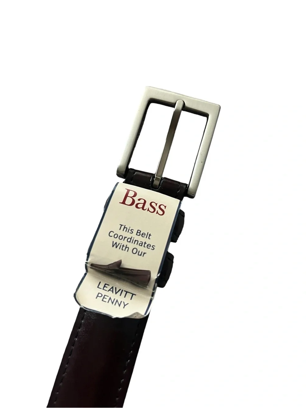 NWT G H Bass Cordova Leather Belt Matches Leavitt Penny Loafer 42 New
